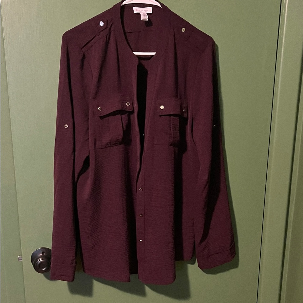 Calvin Klein Women's Purple Blouse